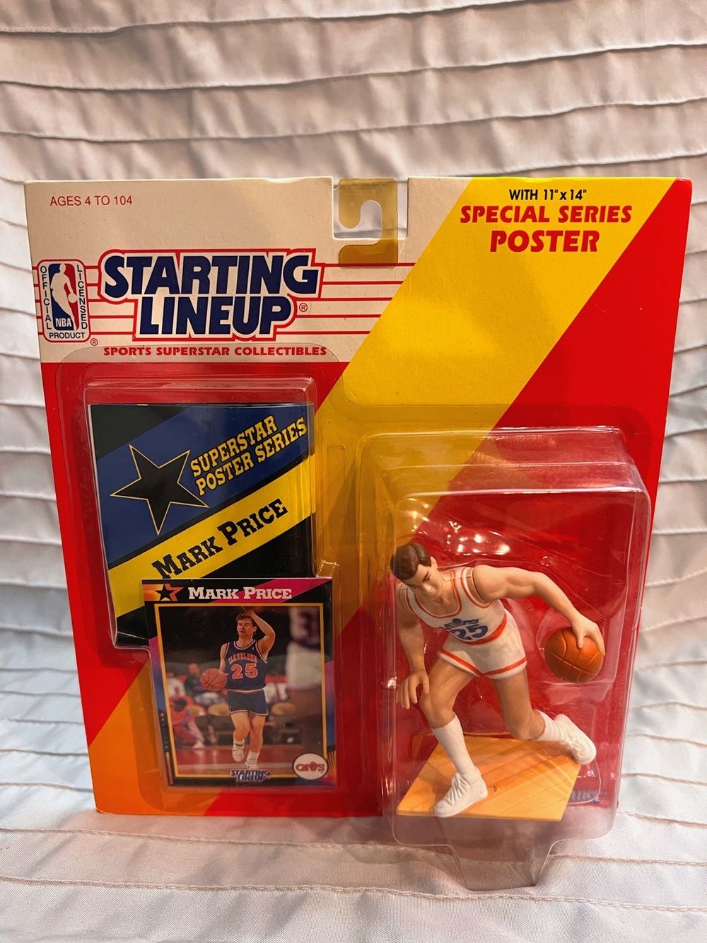 Mark Price- Cleveland Cavaliers- 1992 Starting Lineup- Figure Card Poster Kenner